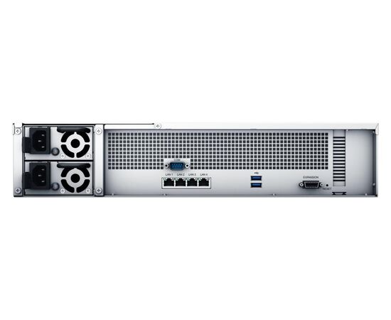 Synology RS2421RP+ стоечный сервер хранения высотой 2U с 12 отсеками для дисков и двумя блоками питания 350W, фото , изображение 2