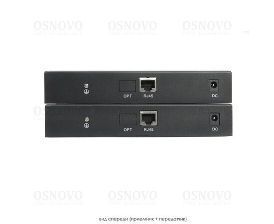 Комплект для передачи HDMI, USB и ИК управления по кабелю витой пары (CAT5e/6) до 150м OSNOVO TA-HiKM+RA-HiKM с разрешением до 4K2K(3840x2160,60Гц), фото , изображение 2