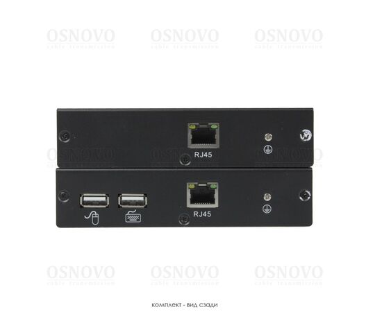 Комплект для передачи HDMI, 2xUSB и ИК управления по сети Ethernet OSNOVO TLN-HiKM/1+RLN-HiKM/1 с поддержкой HDMI 1.3, HDCP 1.2, фото , изображение 2