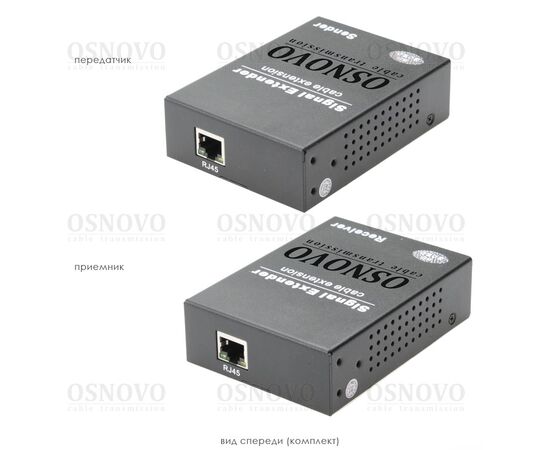 Удлинитель интерфейса USB 2.0 по сети Ethernet OSNOVO TLN-U1/1+RLN-U4/1 со скоростью передачи до 100 Мбит/c, фото , изображение 2