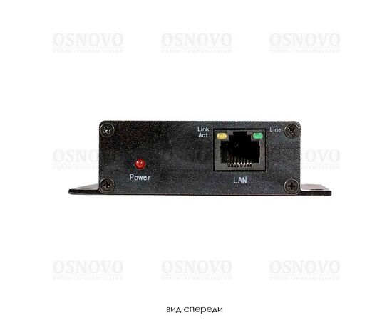 Удлинитель Ethernet (VDSL) OSNOVO TR-IP/1-KIT до 1000м по коаксиальному кабелю RG59 (RG6), телефонному, UTP кабелю., фото , изображение 2