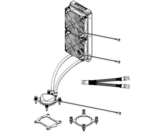 Система жидкостного охлаждения Supermicro SNK-P3017A, фото 