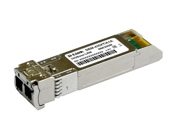 Трансивер SFP+ D-Link 435XT/A1A с 1 портом 10GBase-LRM для многомодового оптического кабеля (до 200 м), фото 