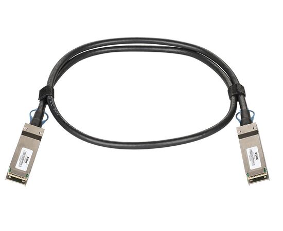 Пассивный кабель D-Link DEM-CB100Q28 длиной 1 м с 2 разъемами QSFP28 для прямого подключения коммутаторов DXS-3610, фото 