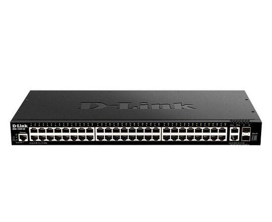 Управляемый L3 коммутатор D-Link DGS-1520-52/A1A с 48 портами 10/100/1000Base-T, 2 портами 10GBase-T и 2 портами 10GBase-X SFP+, фото 