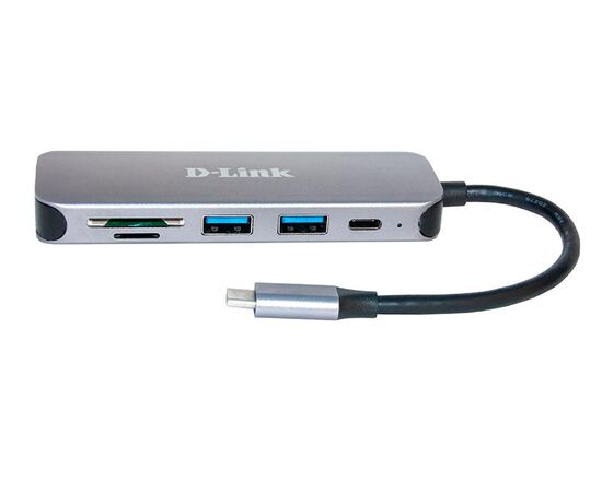 Сетевой адаптер D-Link DUB-2325/A1A с 2 портами USB 3.0, 1 портом USB Type-C, слотами для карт SD и microSD и разъемом USB Type-C, фото , изображение 2