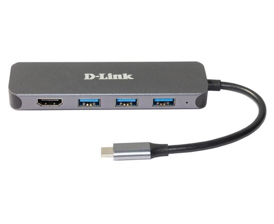 Док-станция DUB-2333/A1A с разъемом USB Type-C, 3 портами USB 3.0, 1 портом USB Type-C/PD 3.0 и 1 портом HDMI, фото , изображение 2