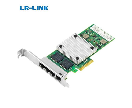 Сетевая карта LR-Link LREC9714HT, 4x1GBe, Intel I350, PCI-E x4, фото 