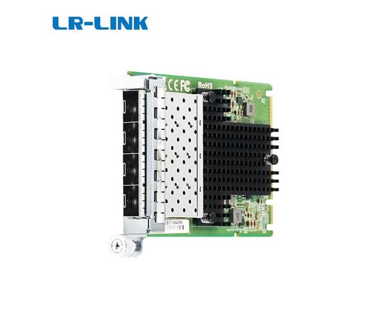 Четырехпортовый сетевой адаптер OCP 3.0 Mezzanine 10G SFP+ Ethernet LR-Link LRES3007PF-OCP, фото 