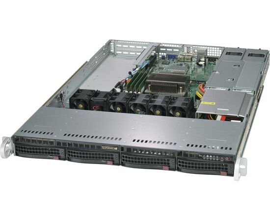 Серверная платформа Supermicro SuperServer 5019C-WR 1U, 1xSocket LGA1151, 4xUDIMM, 4x3.5", SYS-5019C-WR, фото 