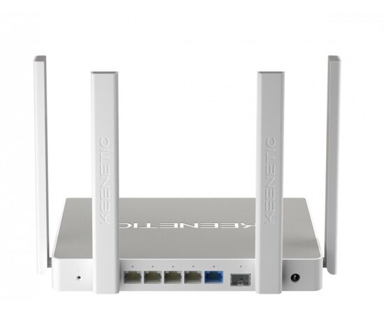 Гигабитный интернет-центр Keenetic Giga KN-1011 с двухдиапазонным Mesh Wi-Fi 6 AX1800, усилителем сигнала и анализатором спектра Wi-Fi, 5-портовым Smart-коммутатором, портами SFP, USB 3.0 и 2.0, фото , изображение 2