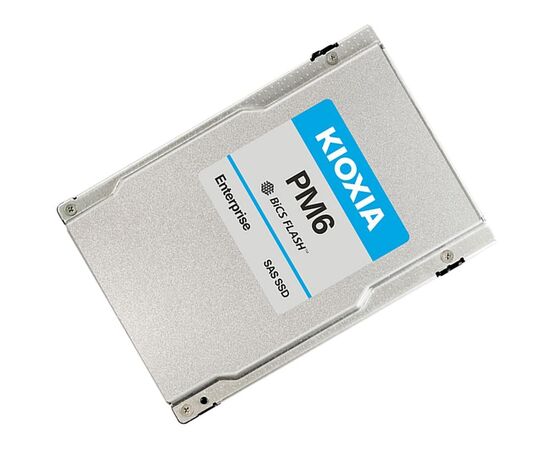 SSD диск Kioxia KPM61VUG6T40 2.5" 6.4ТБ PM6-V Enterprise SAS 24Gb/s, 4150/3700, IOPS 595/290K, MTBF 2.5M, TLC, 3DWPD, 15mm, фото 