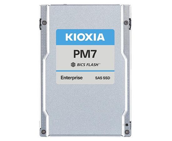 SSD диск Kioxia KPM7XRUG3T84 3,84ТБ, SAS, 24 Гбит/с, 2,5 дюйма x 15 мм, SIE — серия PM7-R, фото 