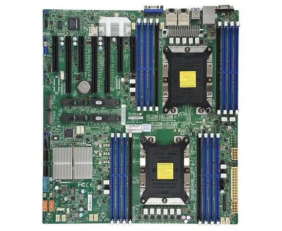 Материнская плата SuperMicro MBD-X11DPH-T-B E-ATX Intel C622 Dual Socket P (LGA 3647), Intel Xeon Gen.2. QPI до 10,4 ГТ/с, 10 x SATA3 (6 Гбит/с), фото 