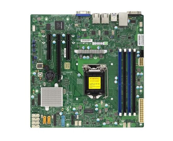 Материнская плата SuperMicro MBD-X11SSL-B microATX Single Socket H4, до 64 ГБ DDR4 Unbuffered ECC UDIMM до 2133 МГц, SATA3 6 Гбит/с, IPMI 2.0, 2x Gigabit LAN, VGA, фото 