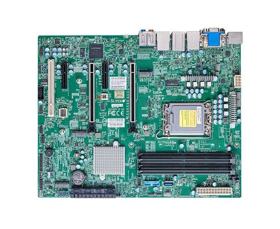 Материнская плата SuperMicro MBD-X13SAE-F-B ATX Single Socket LGA-1700 (Socket H5) для процессоров Intel Core, до 128 ГБ памяти DDR5-4400 МГц DIMM в 4 слотах DIMM, SATA3 6 Гбит/с, 1x 1Гб порт LAN, 1x 2,5Гб порт LAN, фото 