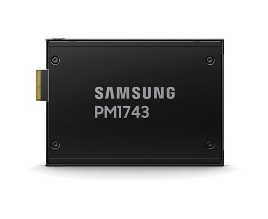 SSD диск Samsung MZWLO3T8HCLS-00A07 3.84ТБ, 2.5 U.3, PM1743, 14000/6000 MB/s, 2500k/280k IOPS, PCI-e 5.0, 1DWPD (5Y), 15mm, фото 