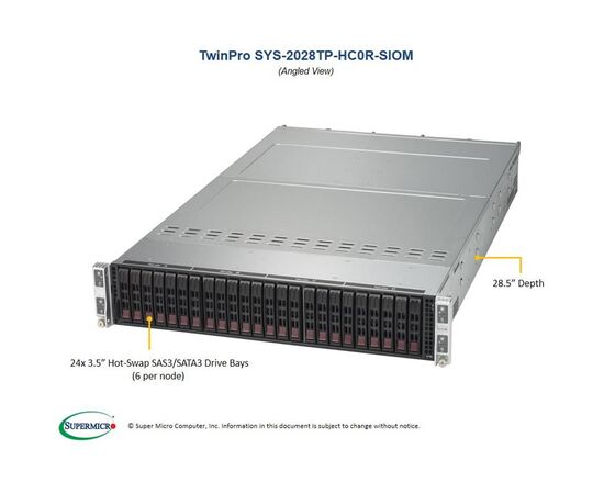 Серверная платформа SuperMicro SYS-2028TP-HC0R-SIOM, фото , изображение 3