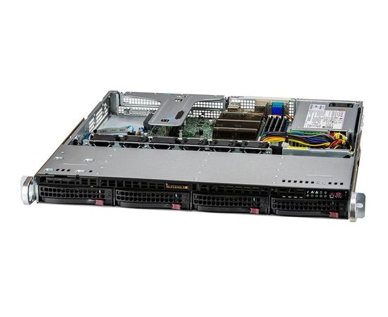 Серверная платформа SuperMicro SYS-510T-M Single Socket H5 (LGA-1200),4 модуля DIMM; До 128 ГБ DDR4 ECC UDIMM до 3200 МГц,1 PCIe 4.0 x16 или 2 PCIe 4.0 x8 ,4 отсека 3,5 дисков SATA3, фото 