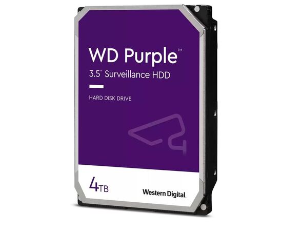 Жесткий диск WD Purple для систем наблюдения 4ТБ SATA 3.5", 5400 об/мин, WD43PURZ, фото 