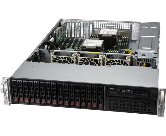 Сервер Supermicro R300 2xIntel Xeon Silver 4314 / 256GB DDR4-3200 / LSI MegaRAID 9560-16I / 16x2.5"HDDs / 5x1.92TB SSD SAS / 2x10GbE+4x1GbE / 2x1200W Redundant / Rack 2U SYS-220P-C9RT-S1, фото 
