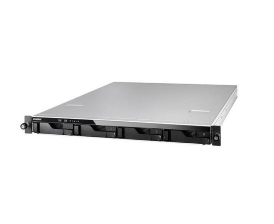 Стоечная система хранения данных ASUSTOR AS6504RD+RAIL 4 bay, NAS, Rack mount 1U, Dual PSUs, EU, 8GB, DDR4, фото 