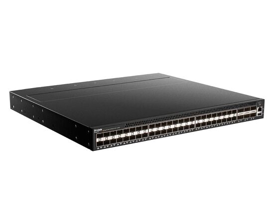Управляемый L3 коммутатор D-Link DXS-5000-54S/BY/A1ASI с 48 портами 10GBase-X SFP+, 6 портами 40GBase-X QSFP+, 2 источниками питания AC и 4 вентиляторами, фото 