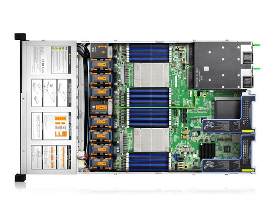 Сервер Gooxi SL101-D04R-S1 2xIntel Xeon Silver 4215R, 128GB RDIMM DDR4-3200, LSI3008 HBA, 4x3.5", 4x960GB SSD, 2x1GbE, 2x800W, Rack 1U, фото , изображение 2