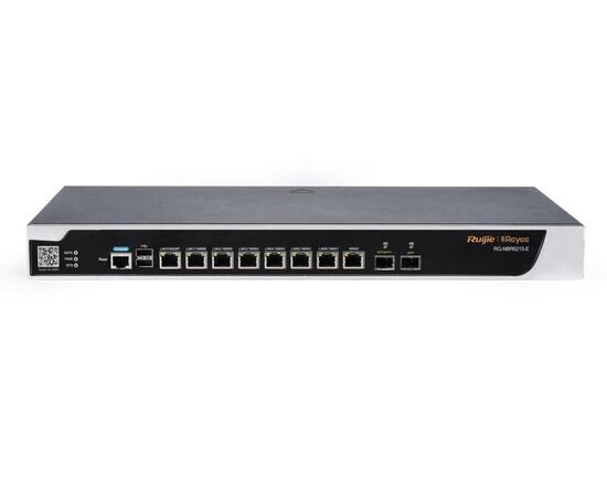 Межсетевой экран RG-NBR6215-E Cloud Managed Security Router, 8 портов 1000BASE-T, 1 порт SFP, 1 порт SFP+, сертификат ОАЦ, фото 