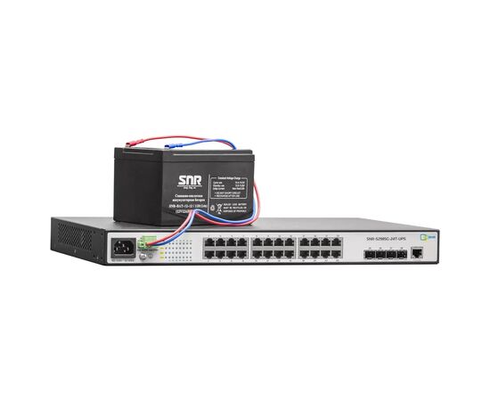 Комплект бесперебойного гигабитного доступа SNR SNR-S2985G-24T-UPS, фото 