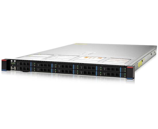 Сервер Gooxi SL101-D10R-S1 2xIntel Xeon Silver 4215R, 32GB RDIMM DDR4-3200, LSI 9440-8i, 10x2.5", 2x480GB + 6x1.92TB SSD, 2x1GbE, 2x800W, Rack 1U, фото 