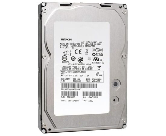 Жесткий диск для сервера HGST 600 ГБ SAS 3.5" 15000 об/мин, 6 Gb/s, HUS156060VLS600, фото 