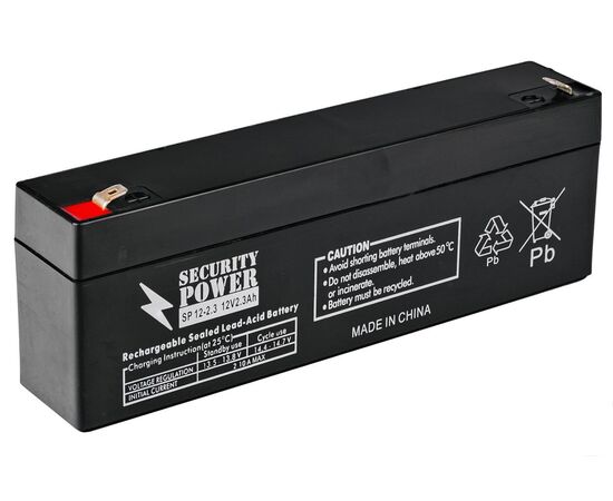 Аккумуляторная батарея для ИБП Security Power SP 12-2,3 12V/2.3Ah 8127, фото 