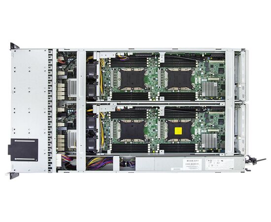 Стоечная двухконтроллерная система хранения данных AIC HA201-PV-S1, 24xSFF, 12х960GB SSD SAS, 4x10GbE SFP+, 2x1GbE RJ45, 2x1300W, фото , изображение 3