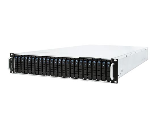 Стоечная двухконтроллерная система хранения данных AIC HA201-PV-S1, 24xSFF, 12х960GB SSD SAS, 4x10GbE SFP+, 2x1GbE RJ45, 2x1300W, фото , изображение 2