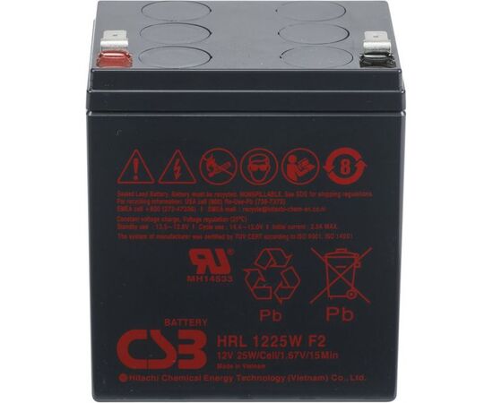 Аккумуляторная батарея для ИБП CSB HRL 1225W F2 FR 12V/5Ah 8401, фото 