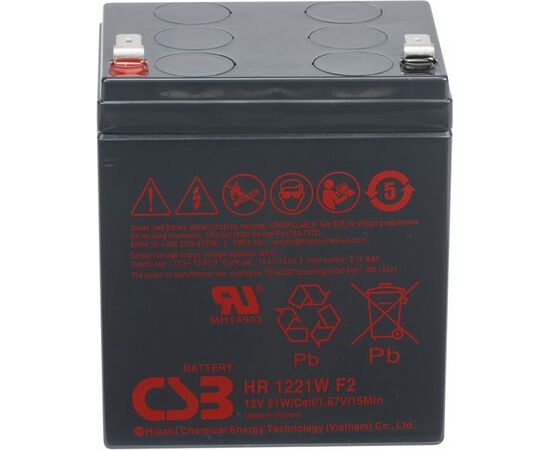 Аккумуляторная батарея для ИБП CSB HR 1221W F2 12V/5Ah 7609, фото 