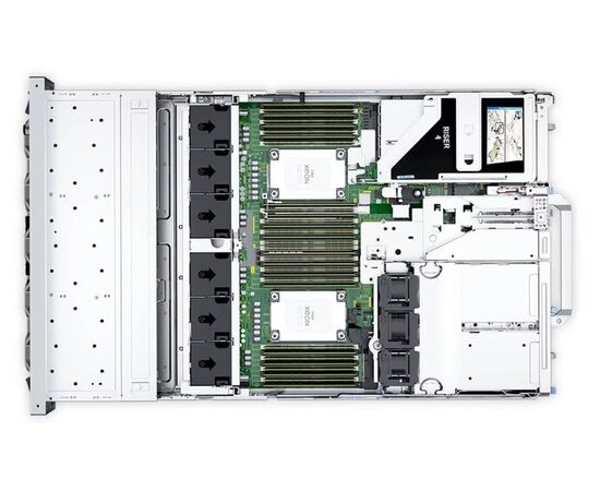 Сервер Dell PowerEdge R750 - 2 x Intel Xeon Gold 5315Y, 512GB (8x64GB), 16x2.5"SFF, RAID PERC H755, SSD 2x480GB SATA, 4x3.84TB SAS, 2x1GbE + 4x10Gbe, 2x1400W PS, Rack 2U, фото , изображение 2