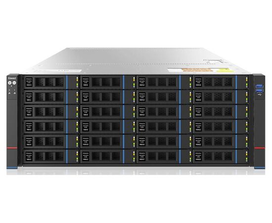 Производительный сервер Gooxi RM300 2хIntel Xeon 5317, 256GB(8х32GB), 2х480GB SSD SATA, 20x18TB HDD SATA, 2x1GbE, IPMI, 2x1600W, RACK 4U, SL401-D36RE-G3-MS1, фото 