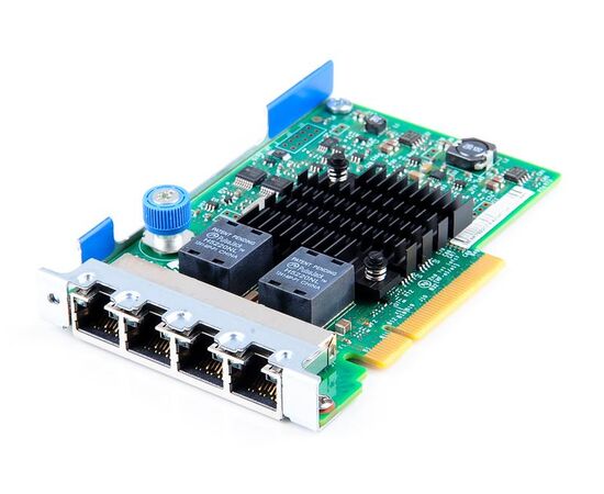 Серверный сетевой адаптер Ethernet HPE 366FLR 1Гб/с RJ-45 4-port 665240-B21, фото 