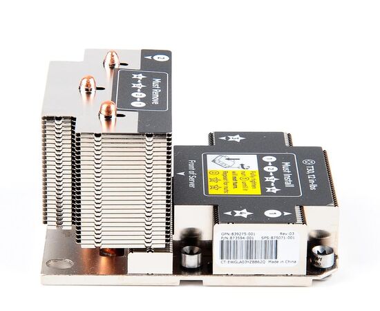 Радиатор охлаждения для сервера HPE 2U High Performance HEATSINK 875071-001, фото 
