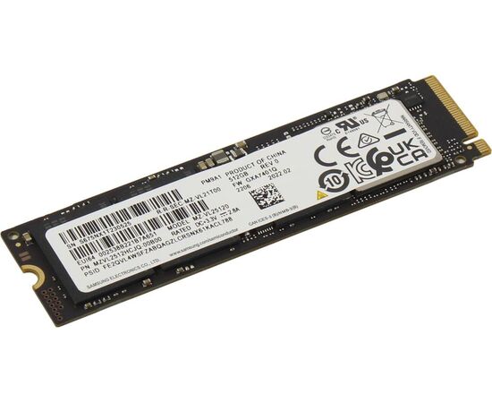 SSD диск Samsung PM9A1 512GB MZVL2512HCJQ-00B00 M.2 2280, PCI Express 4.0 x4, 3D TLC NAND, фото 