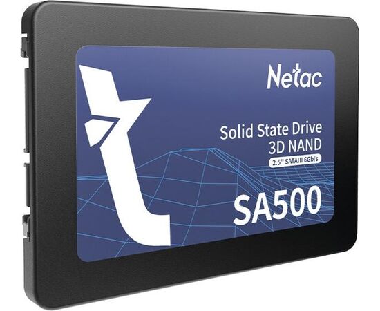 Накопитель SSD Netac 512GB NT01SA500-512-S3X 2.5", SATA 6Gb/s (SATA-III), фото 