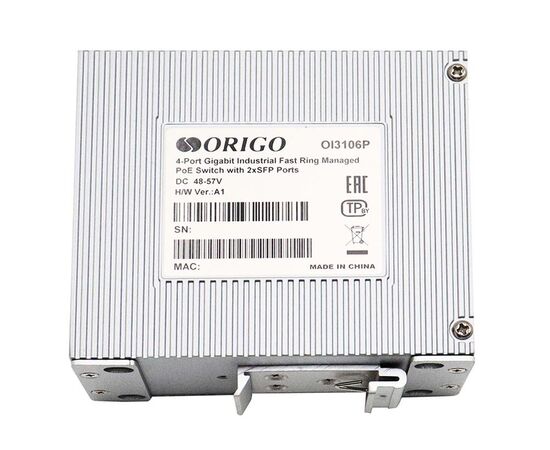 Промышленный управляемый L2 PoE-коммутатор ORIGO OI3106P/60W/A1A 4x1000Base-T PoE+, 2x1000Base-X SFP, PoE-бюджет 60 Вт, фото , изображение 4
