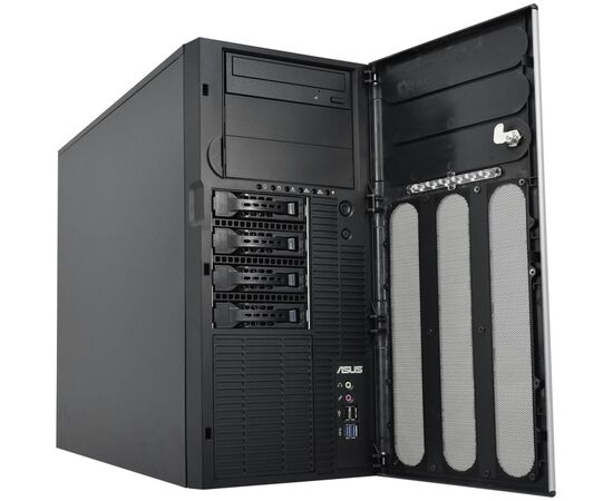 Сервер ASUS TS300 Intel Xeon E-2224, 16GB DDR4 ECC, RAID Intel C246, 2x960GB SATA SSD, DVD-RW, 4x1Gbit Lan, PS 550W, TS300-E10-PS4-S1, фото , изображение 2