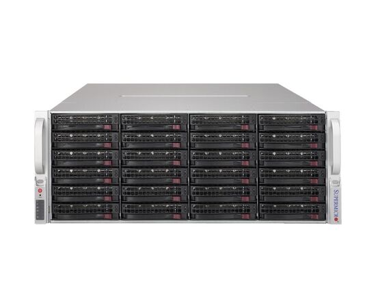 Сервер хранения данных Supermicro R300 2xIntel Xeon Gold 6226R, 256GB DDR4-3200, 36x3.5" HDDs, LSI 9361-8i, 2x480GB SATA SSD, 20x18TB SATA HDD, 2x1GbE, 2x1200W PS, Rack 2U, IX-R300-6226R-MS2, фото 