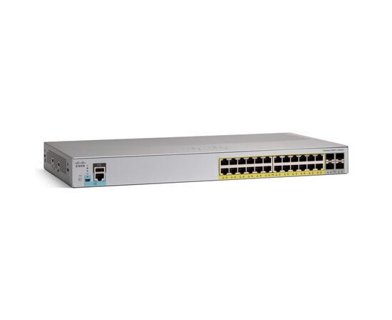 Коммутатор Cisco C2960L-24PQ-LL 24-PoE Управляемый 28-ports, WS-C2960L-24PQ-LL, фото 
