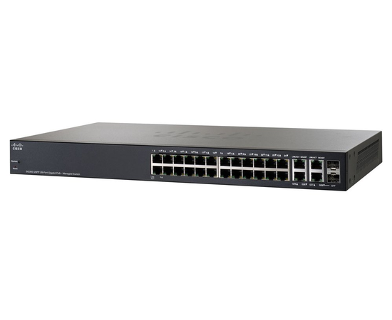 Коммутатор Cisco SG300-28PP 24-PoE Управляемый 28-ports, SG300-28PP-K9-EU, фото 