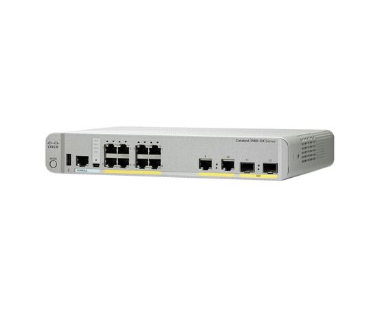 Коммутатор Cisco C3560CX-8TC Управляемый 12-ports, WS-C3560CX-8TC-S, фото 