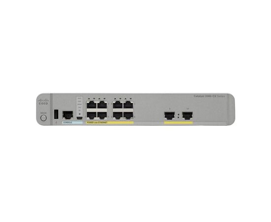 Коммутатор Cisco C3560CX-8PT 8-PoE Управляемый 10-ports, WS-C3560CX-8PT-S, фото 